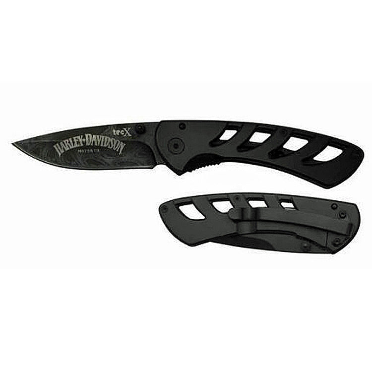Harley-Davidson® TecX® Exo-Lock Folding Pocket Knife | Skeleton Handle