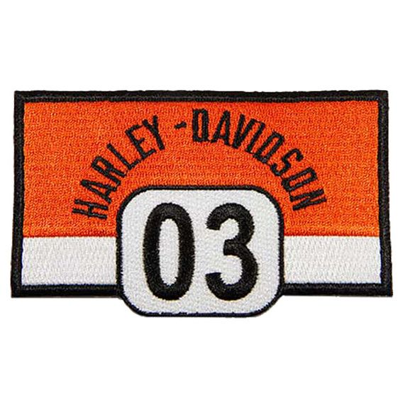 Harley-Davidson® Embroidered Bold 03 Emblem | Small