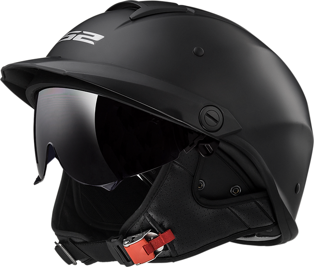 LS2® Rebellion Half Helmet  Matte Black – House of Harley®