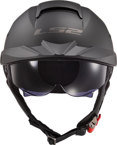 ls2 1 2 helmet Helmets Rebellion Motorcycle Half (1812 Black Flag ported ventilation to keep you cool on hot days LS2 Rebellion Solid Helmet Matte