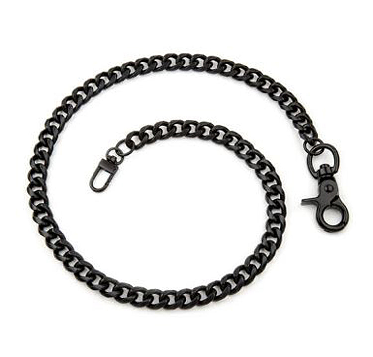 
                  
                    Hair Glove® Men's Stainless Steel Wallet Chain | Matte Black | 28" Chain
                  
                