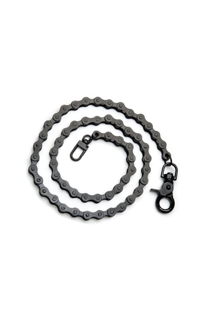 Hair Glove® Men's Matte Black Bike Chain Wallet Chain | Stainless Steel | 22