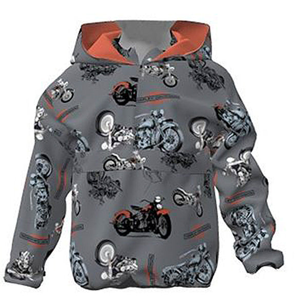 Harley-Davidson® Boys' 1/4 Zip Printed Windbreaker | Lined