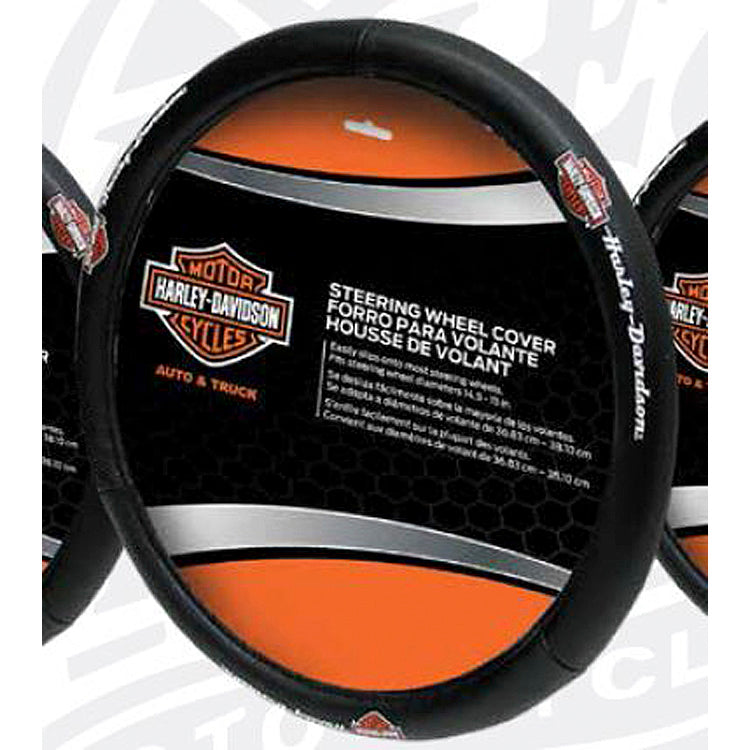 Harley-Davidson® Speed Grip™ Steering Wheel Cover | Orange Bar & Shield®