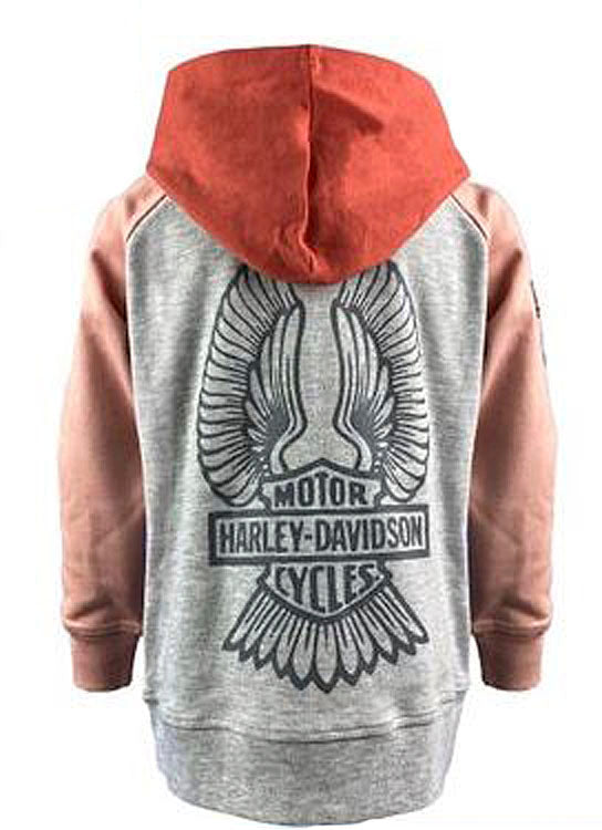 
                  
                    Harley-Davidson® Girls' Winged Logo Knit Hoodie | Zip Front | Lined Hood
                  
                