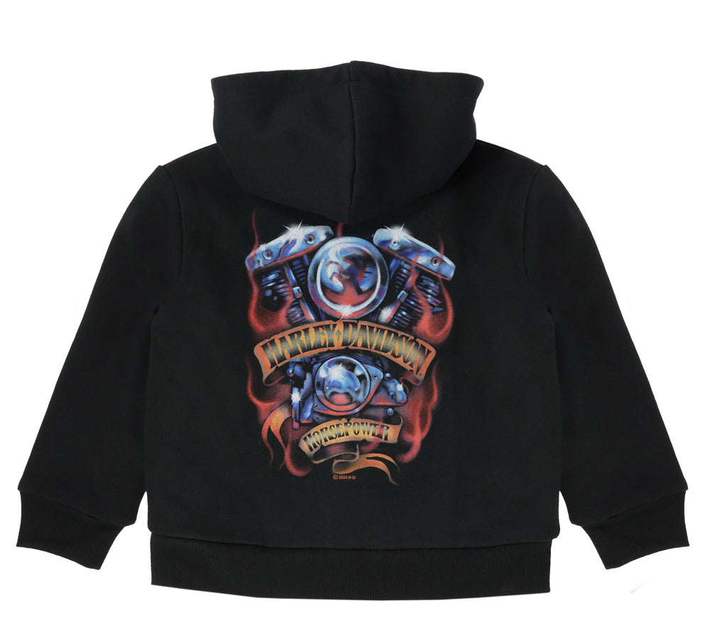 Harley-Davidson® Toddler to Big Boys' Sherpa Lined Hooded