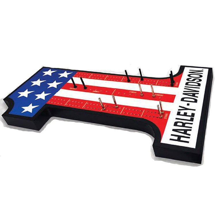 
                  
                    Harley-Davidson® #1 Stars & Bars Cribbage Board | Includes Peg Storage
                  
                