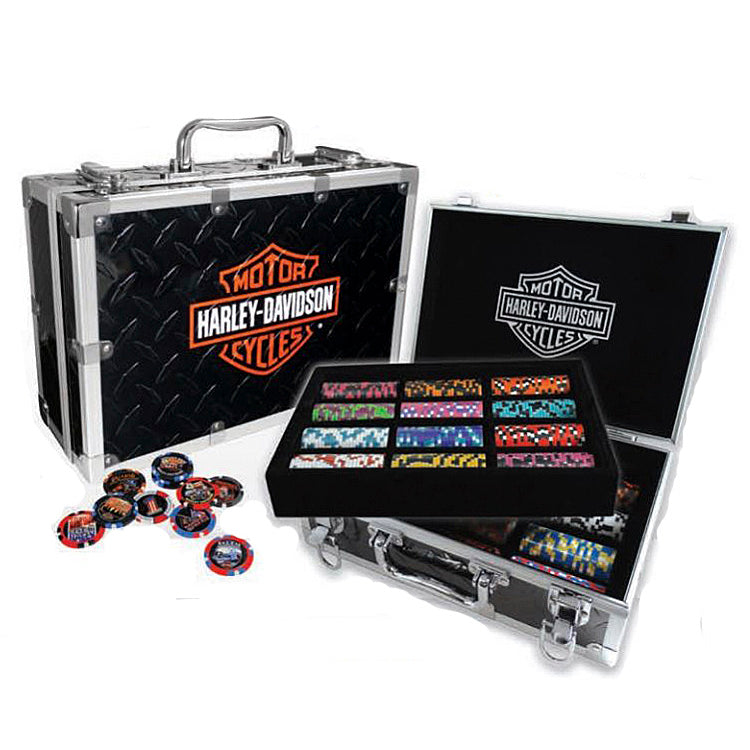Harley-Davidson® Poker Chip Collectors' Case | Holds Up To 600 Chips