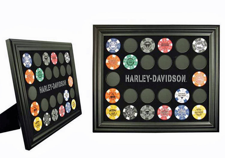 Harley-Davidson® Black 26 Poker Chip Collectors' Frame