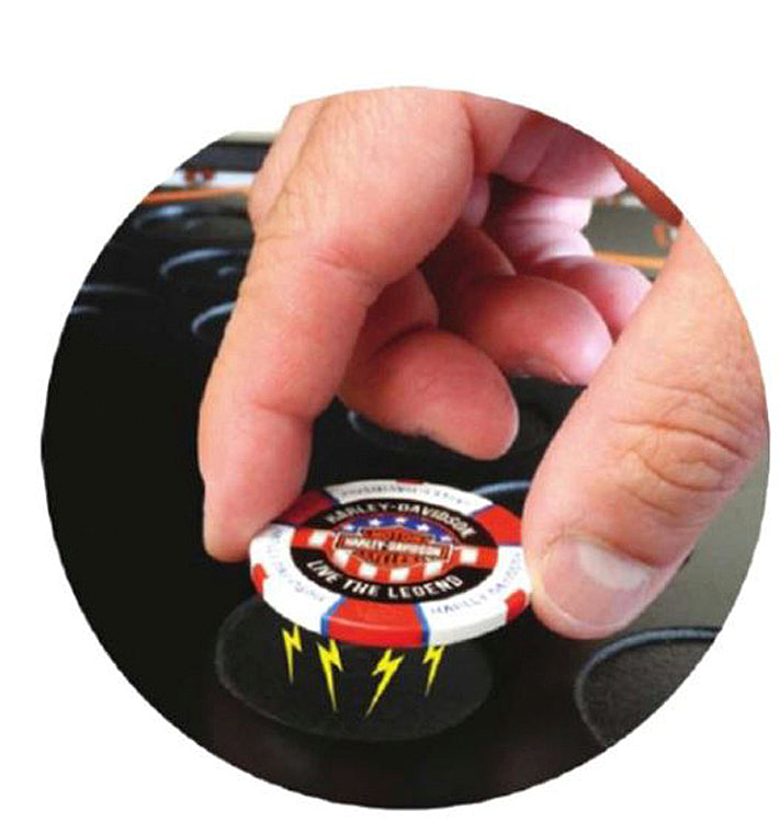
                  
                    Harley-Davidson® Fat Boy® Gas Tank 39 Poker Chip Magnetic Collectors' Frame
                  
                