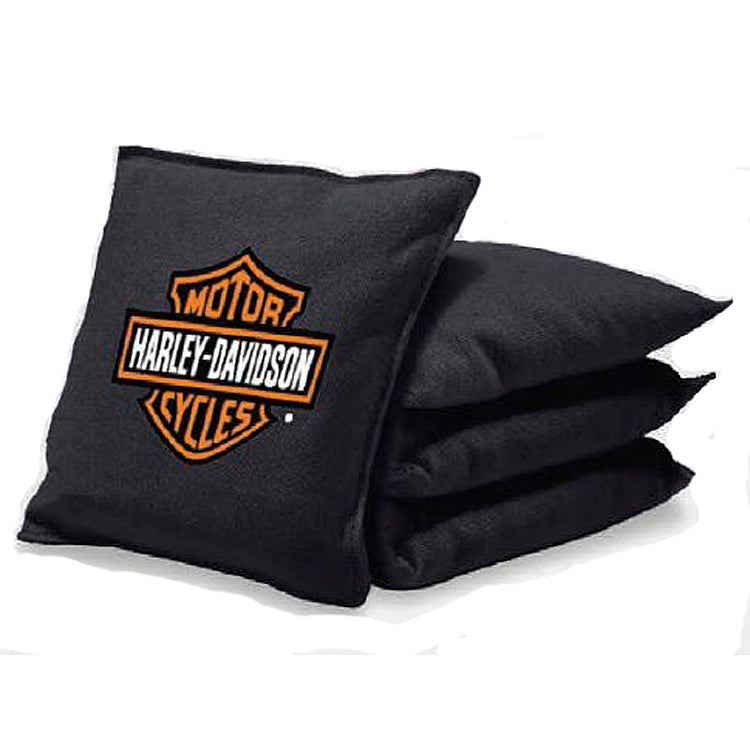HarleyDavidson® Bean Bag Toss Game Bean Bags Set Of Four Black Bags House of Harley®