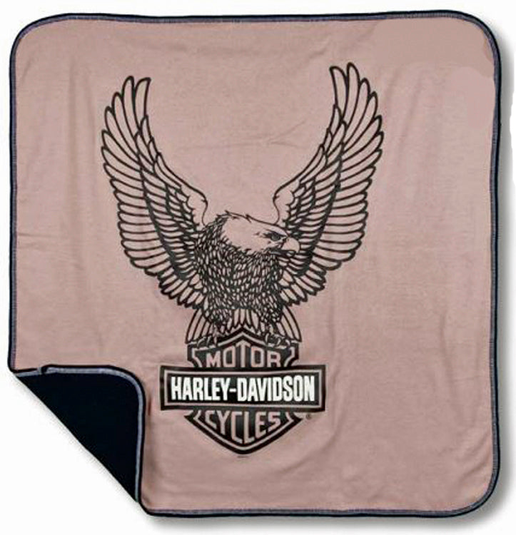 Harley-Davidson® Newborn Girls' Receiving Blanket | 2-Ply Reversible