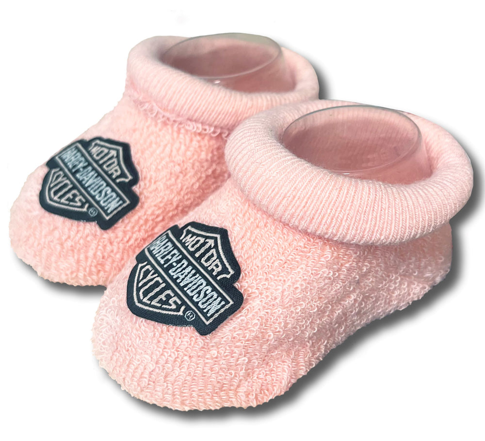 
                  
                    Harley-Davidson® Newborn Baby Girls' Booties | Fits 0-3 Months
                  
                