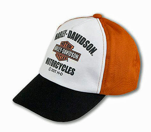 Harley-Davidson® Boys' Long Bar & Shield® Logo Baseball Cap | 12 Months - 4T