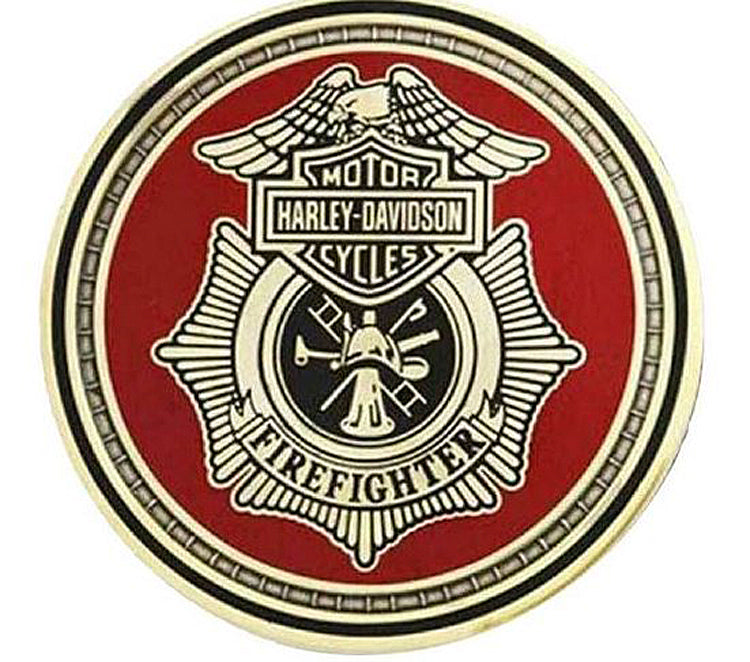 
                  
                    Harley-Davidson® Firefighters Service Challenge Coin | Collectors' Quality
                  
                