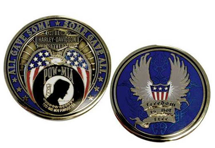 
                  
                    Harley-Davidson® Freedom Is Not Free Challenge Coin | POW-MIA | Collectors' Quality
                  
                