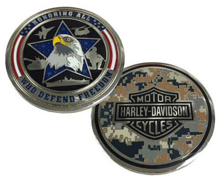 Harley-Davidson® Honoring Freedom Military Challenge Coin | Collectors' Quality