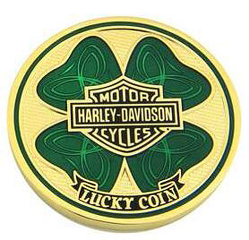 
                  
                    Harley-Davidson® Bar & Shield® Shamrock Lucky Challenge Coin | Collectors' Quality
                  
                