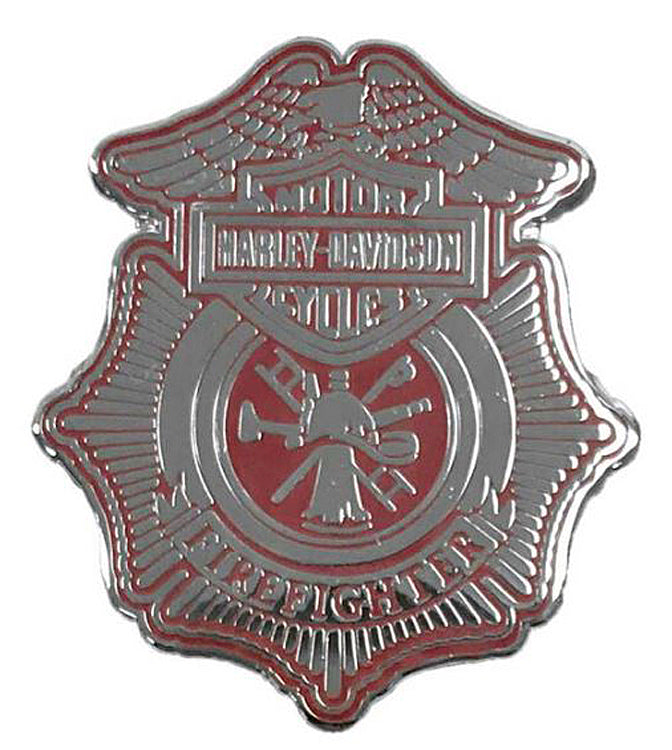 Harley-Davidson® Firefighter Badge Bar & Shield® Pin | X-Small