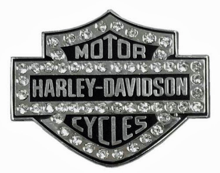 Harley-Davidson® Rhinestone Embellished Bar & Shield® Pin | X-Small