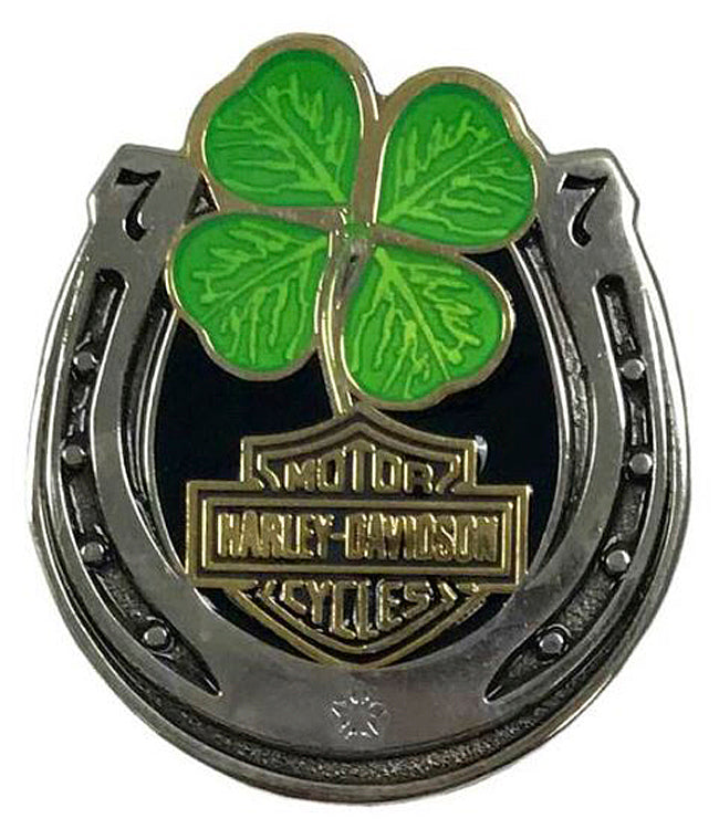 Harley-Davidson® Lucky Clover Horseshoe Pin | X-Small