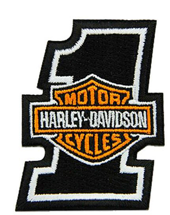 Harley-Davidson® Embroidered #1 Bar & Shield® Logo Emblem | X-Small