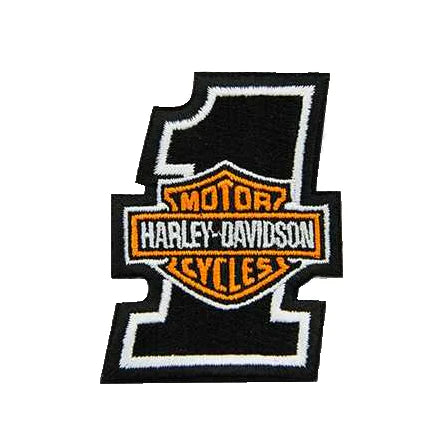 Harley-Davidson® Embroidered #1 Bar & Shield® Logo Emblem | X-Small