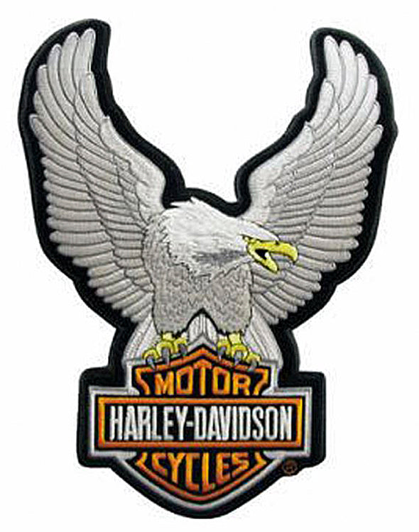 Harley-Davidson® Upwinged Silver Eagle Bar & Shield® Logo Emblem | Large