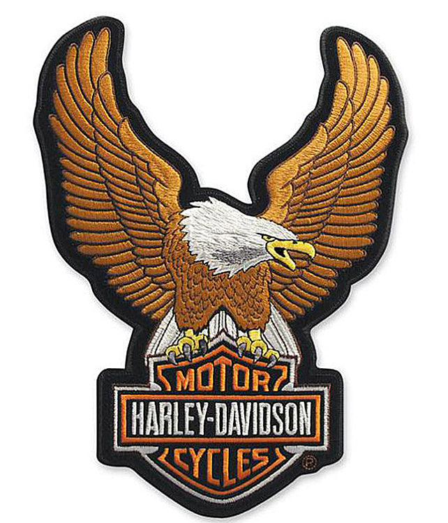 Harley-Davidson® Upwinged Brown Eagle Bar & Shield® Logo Emblem | Small