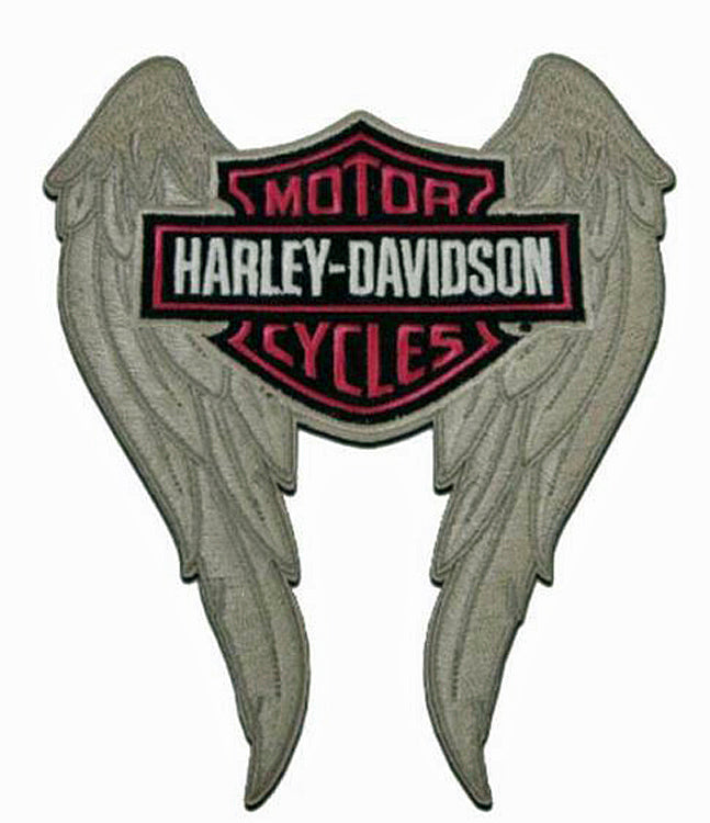 Harley-Davidson® Embroidered Pink Bar & Shield® Emblem | Medium