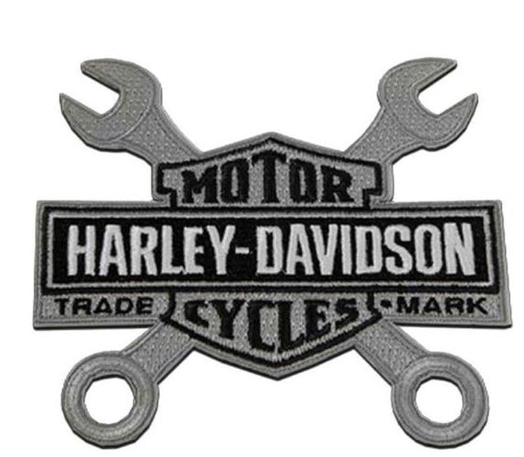 Harley-Davidson® Embroidered Wrenches Bar & Shield® Logo Emblem | Small