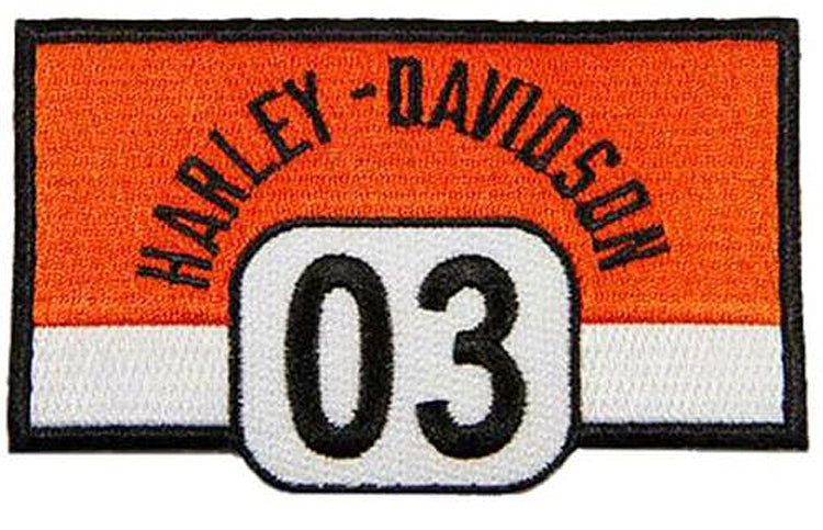 Harley-Davidson® Embroidered Bold 03 Emblem | Small
