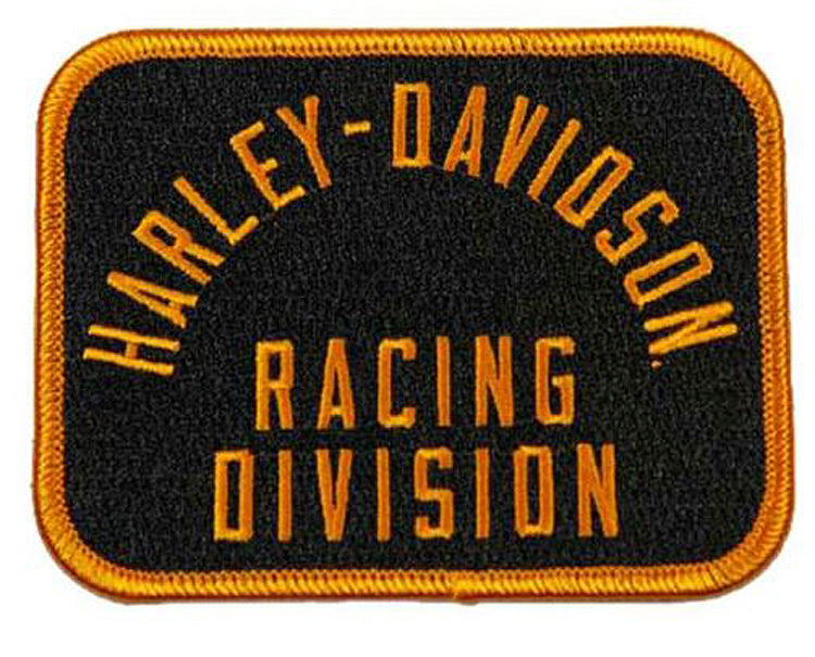 Harley-Davidson® Embroidered Arched Signature Emblem | Racing Division | Small