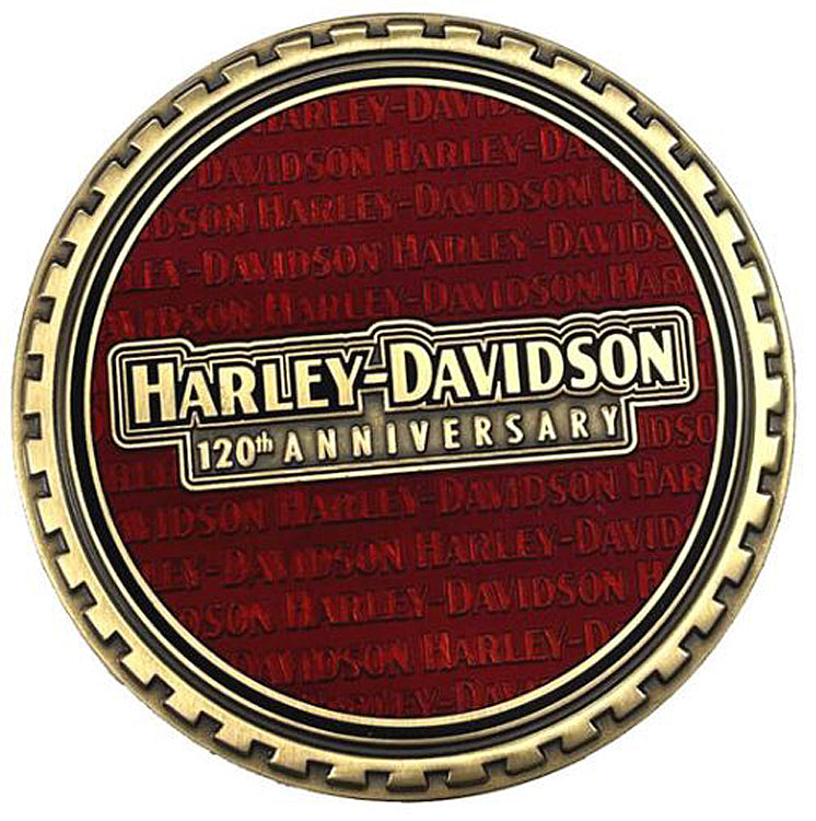 
                  
                    Harley-Davidson® 120th Anniversary Medallion | Faux Leather Box | Collectors' Quality
                  
                