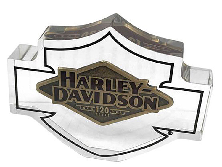 
                  
                    Harley-Davidson® 120th Anniversary Celebration Coin | Lucite® Bar & Shield® Display | Collectors' Quality
                  
                