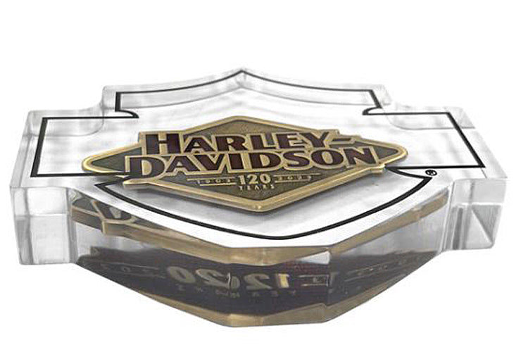 
                  
                    Harley-Davidson® 120th Anniversary Celebration Coin | Lucite® Bar & Shield® Display | Collectors' Quality
                  
                