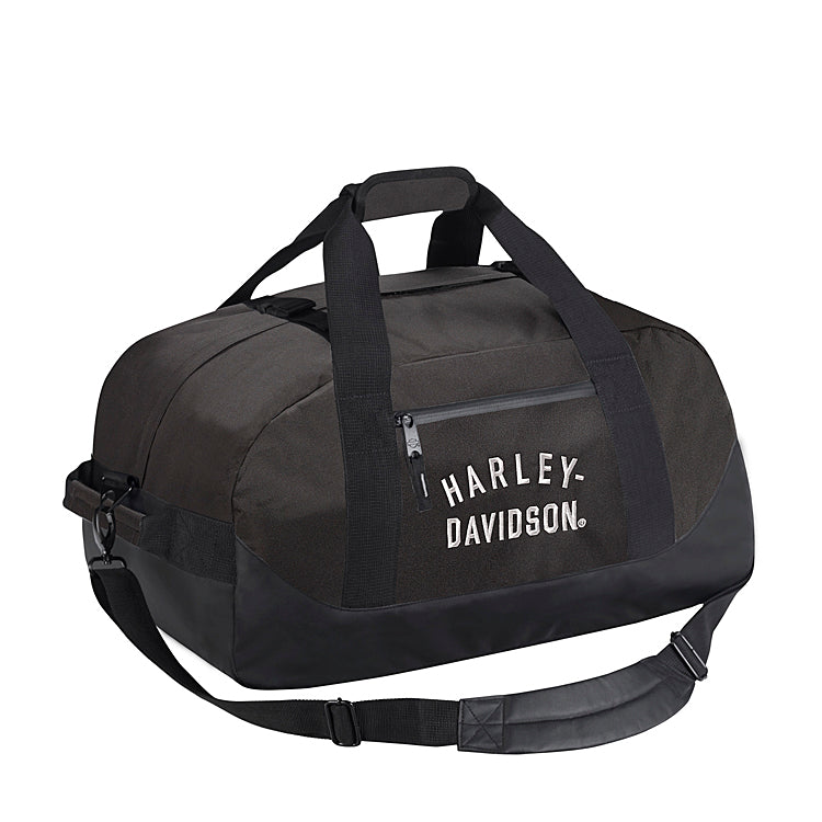 
                  
                    Harley-Davidson® Rugged Twill Convertible Duffel/Backpack | Black | Hide-Away Backpack Straps
                  
                