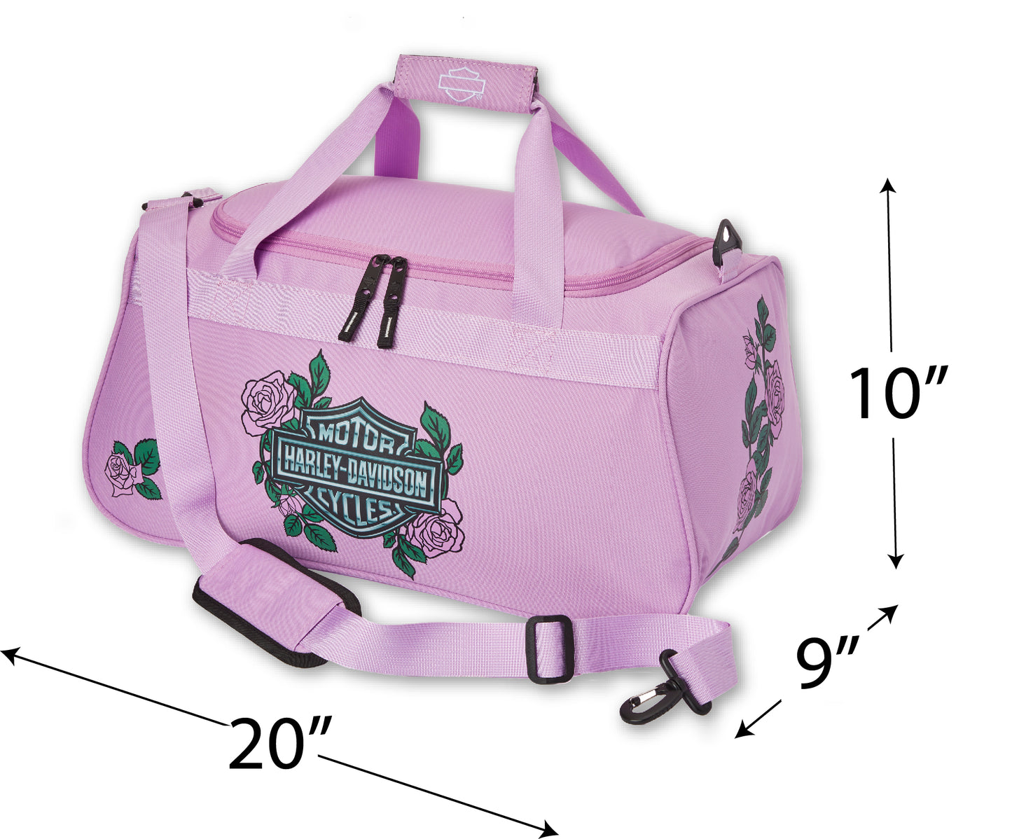 
                  
                    Harley-Davidson® Rose Bar & Shield® Duffel Bag | Adjustable Strap
                  
                
