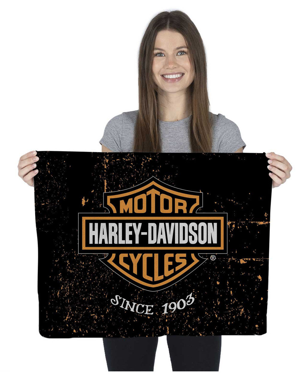ハーレー マフラータオル Harley-Davidson Harley-Davidson® Industrial Bar & Shield Polyester Rally Towel