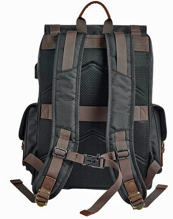 
                  
                    Harley-Davidson® Ponderosa Ballistic & Leather Backpack | External USB Port
                  
                