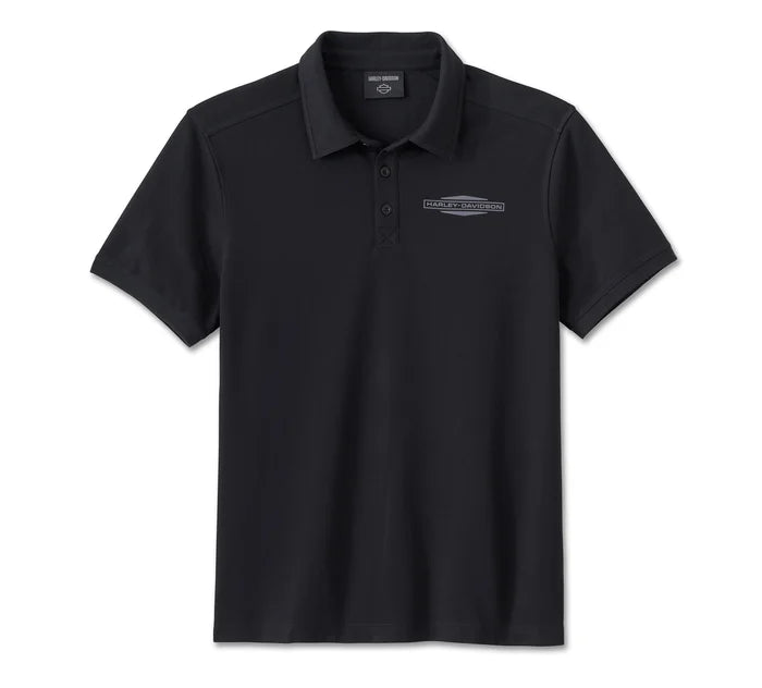 Harley-Davidson® Stacked Bar & Shield® Polo Shirt | Black