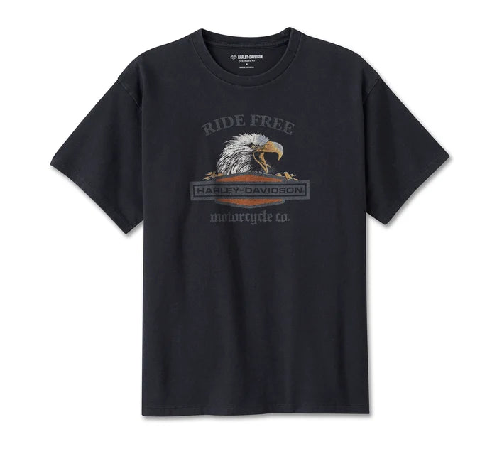 Harley-Davidson® Women's Ride Free Eagle Oversized Short Sleeve T-Shirt