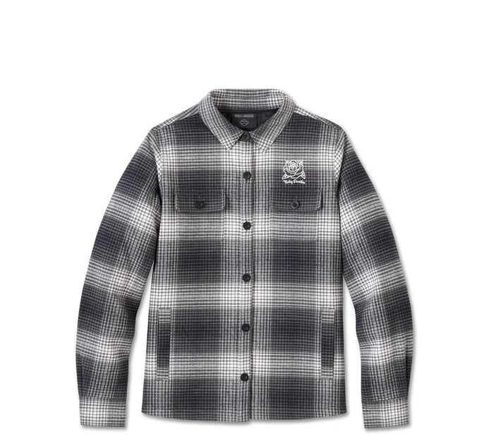 
                  
                    Harley-Davidson® Women's Heritage Classic Shirt Jacket - Plaid - Harley Black & Cloud Dancer
                  
                