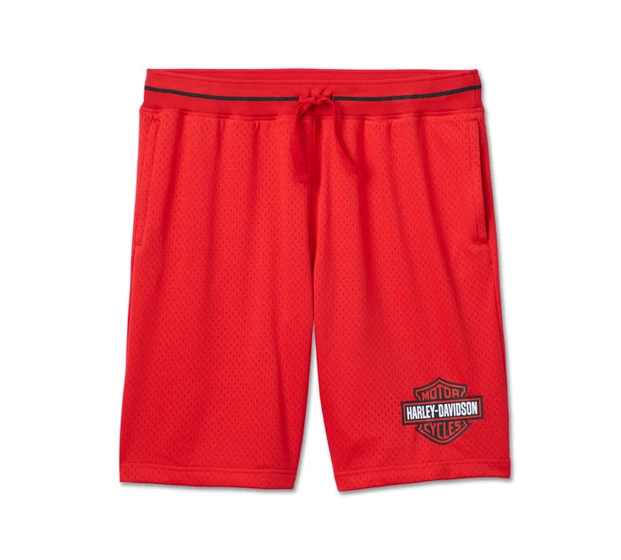 Harley-Davidson® Men's Boiling Point Mesh Shorts | Red