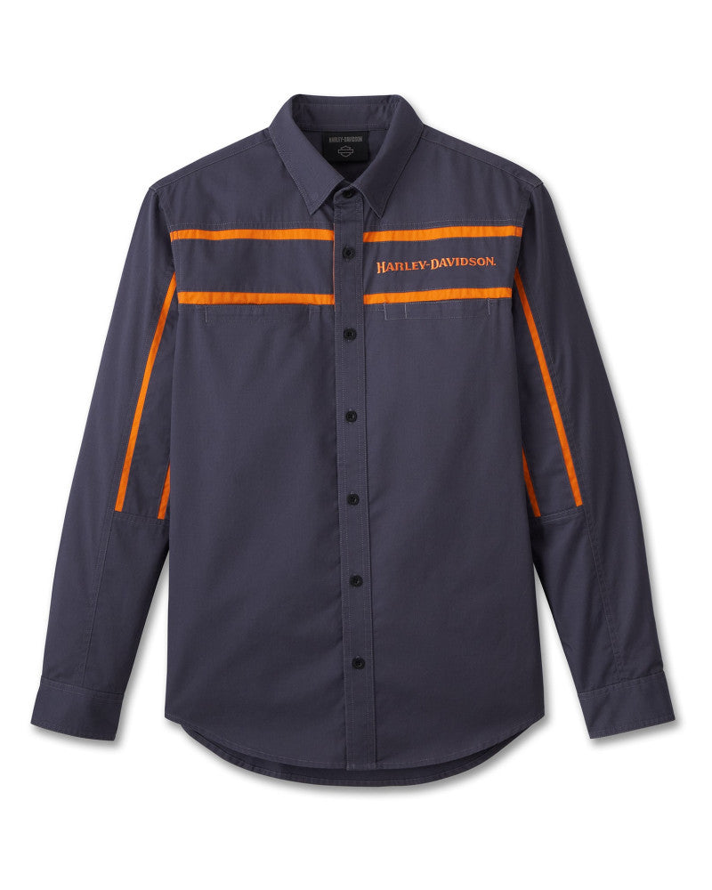 Harley-Davidson® Men's Race Stripes Long Sleeve Shirt