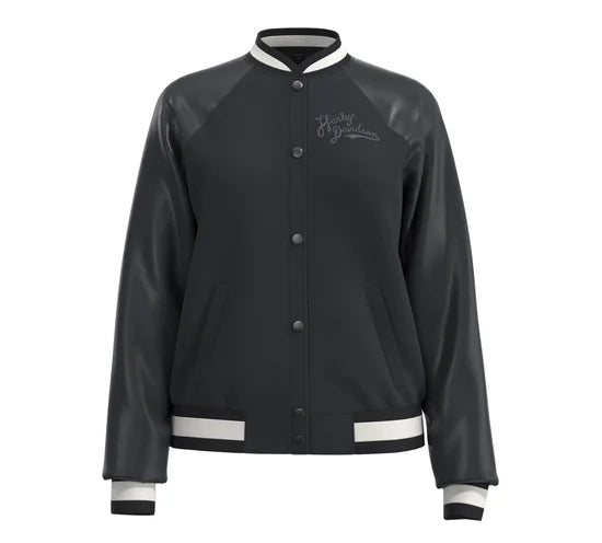 Harley-Davidson® Women's Varsity Jacket | Black