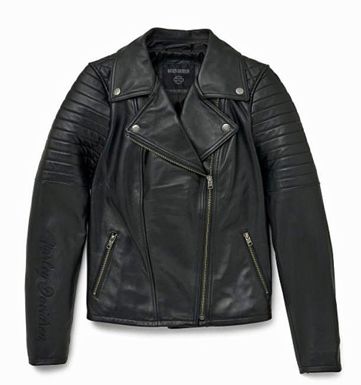 
                  
                    Harley-Davidson® Women's Belair Casual Leather Jacket | Asymmetrical Zip Closure
                  
                