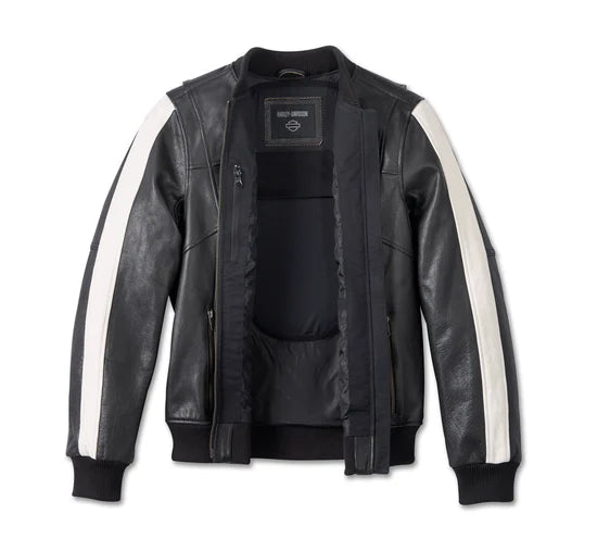 
                  
                    Harley-Davidson® Women's Piper Leather Bomber Jacket | Black
                  
                