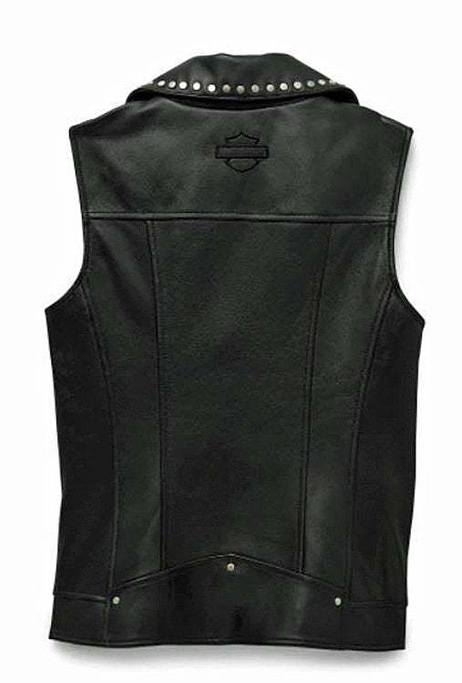 
                  
                    Harley-Davidson® Women's Parker Leather Vest | Asymmetrical Zip Closure
                  
                