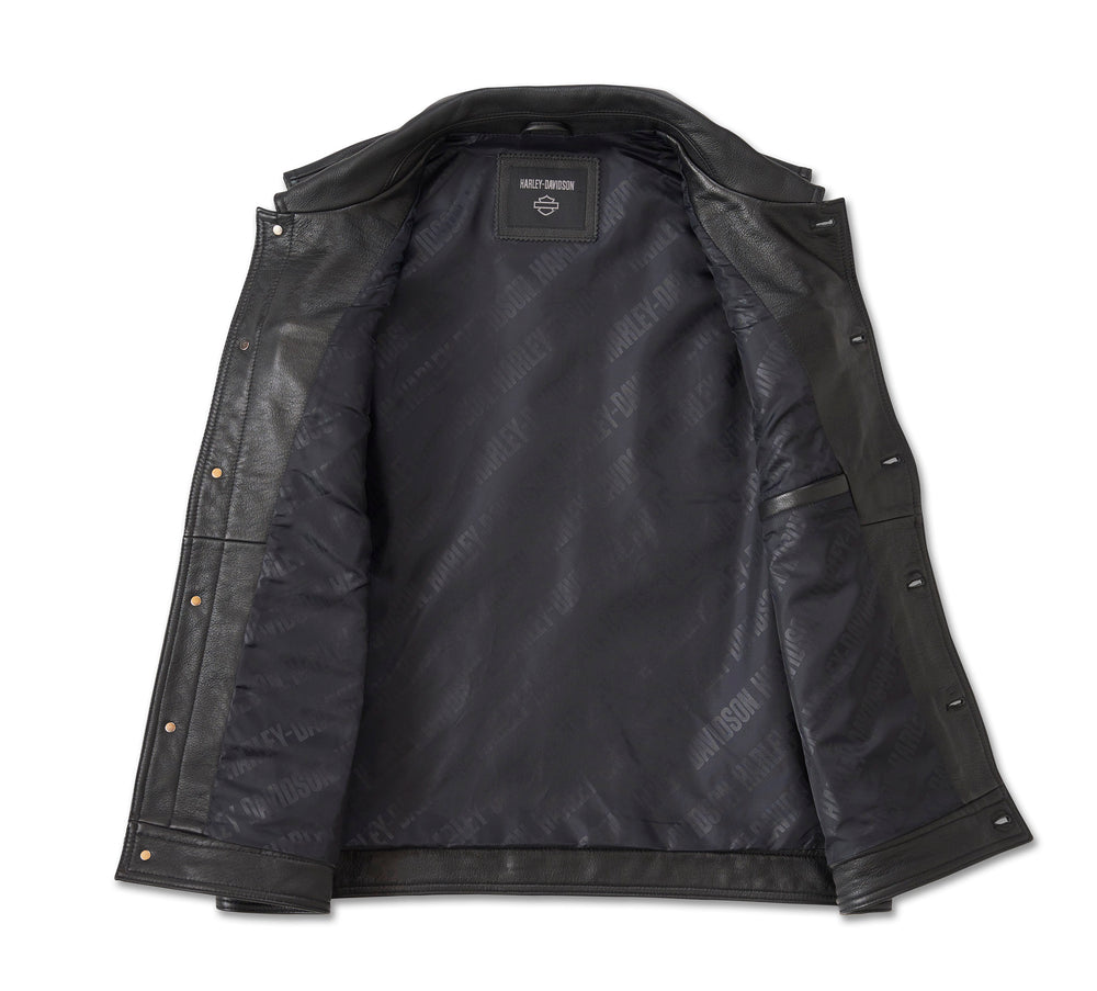 
                  
                    Harley-Davidson® Men's Fuel To Flames Leather Vest
                  
                